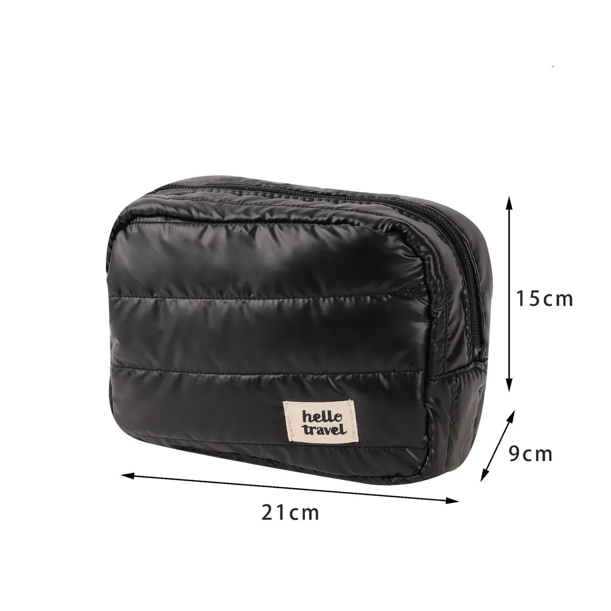trousse de maquillage de voyage de grande capacité, sac à cosmétiques multifonctionnel portable à la mode, sac de rangement de toilette étanche