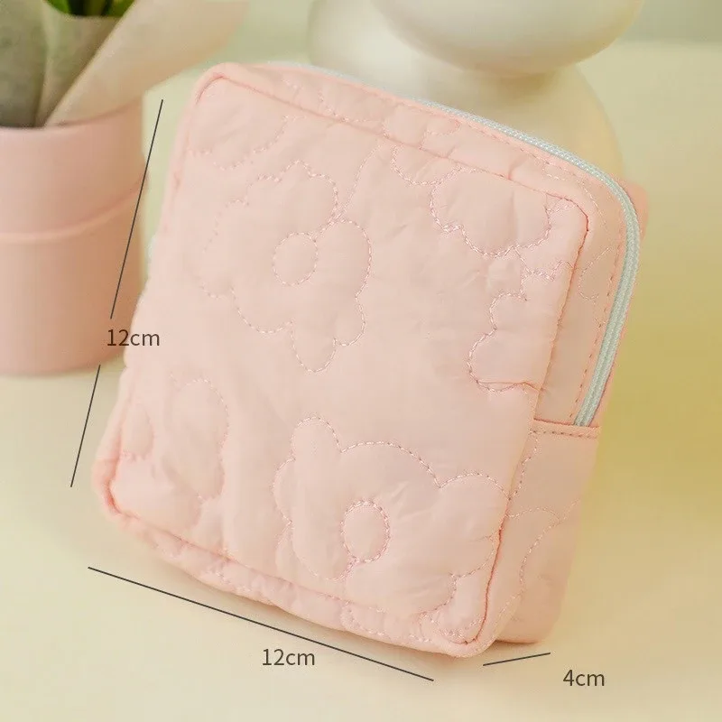 nouveau motif de fleur femmes sac de maquillage portable articles de toilette organisateur cosmétique sac à fermeture éclair femme voyage pochette de lavage grande capacité