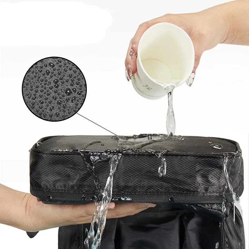 trousse de toilette étanche pour hommes et femmes, trousse de toilette extérieure, kits de douche de voyage, trousse cosmétique, poudres de maquillage, nouveau