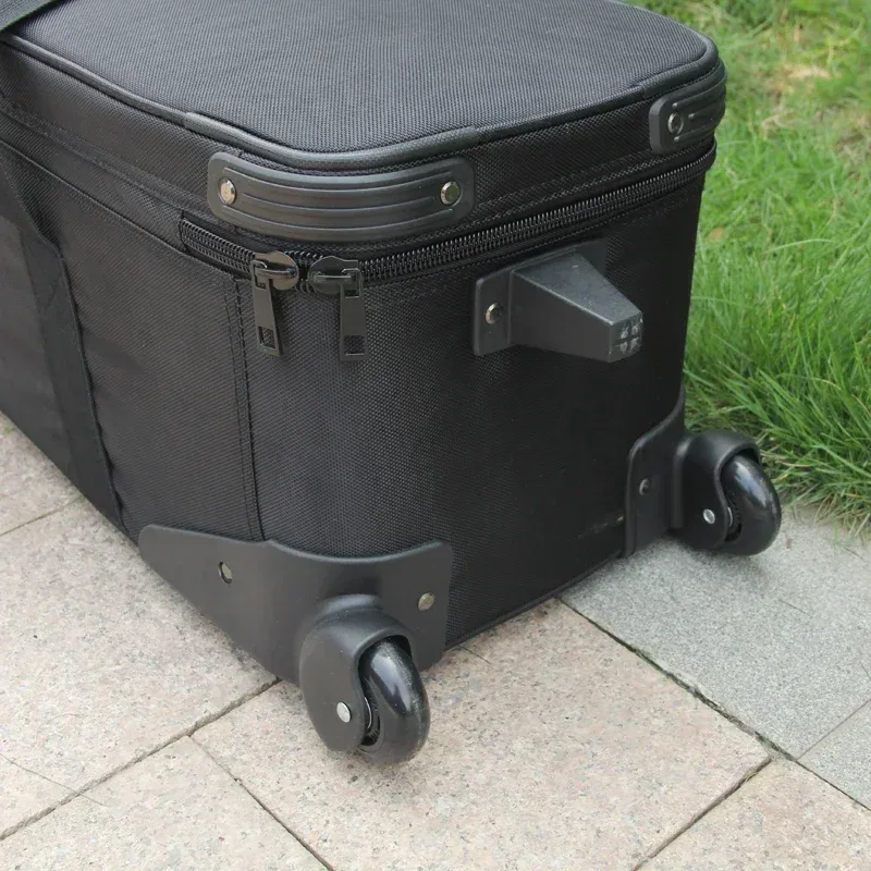 valise de transport à roulettes pour lampes photographiques, grande capacité, chariot professionnel pour la photographie, sac de studio à roulettes