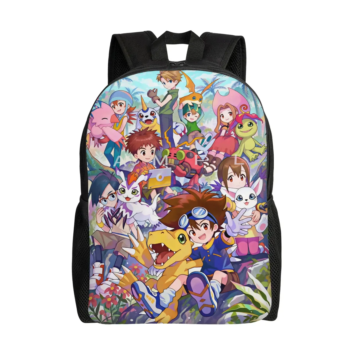 sac à dos digimon, sacs à dos de trekking pour garçons et filles, grands sacs personnalisés pour le lycée, joli sac à dos