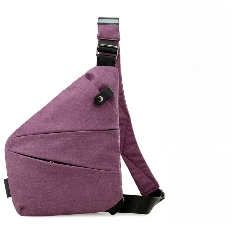 sac de poitrine antivol unisexe – sangles réglables, pochette de rangement polyvalente, portefeuille de voyage sécurisé