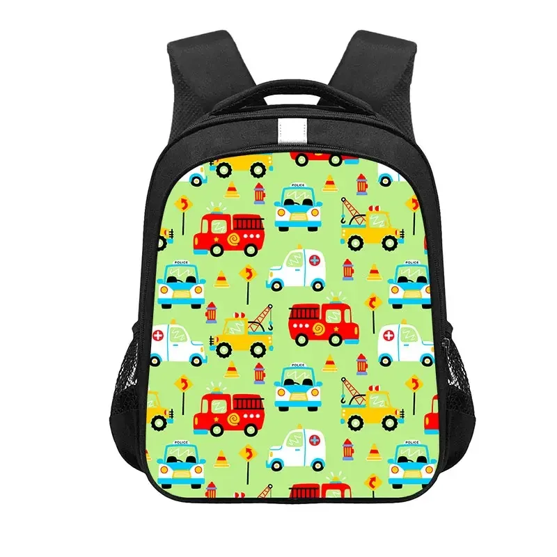 sac à dos de jeu avec tracteur de ferme imprimé, sac d'école de dessin animé pour garçon et fille, sac à dos pour ordinateur portable