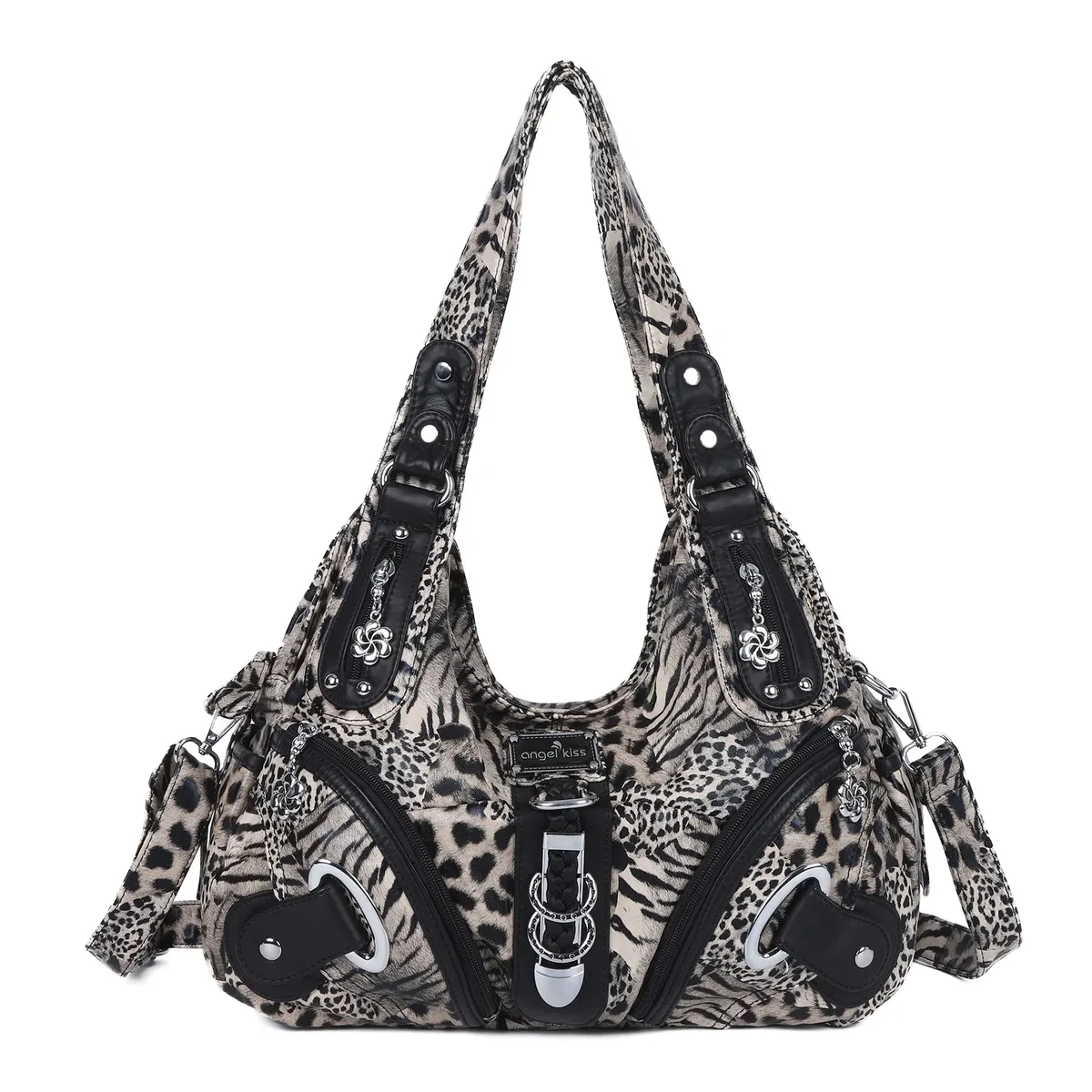 sacs à main pour femmes, grand sac à bandoulière pour femmes, sac à main à imprimé léopard, sac à main tendance, sac à bandoulière de type « dumpling », sac cabas, sac à main de style « hobo ».
