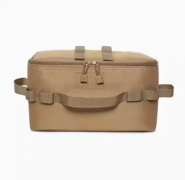 sac de rangement de camping extérieur grande capacité - sac à outils pour piquets de sol avec kit d'ustensiles de pique-nique et organisateur de cartouches de gaz