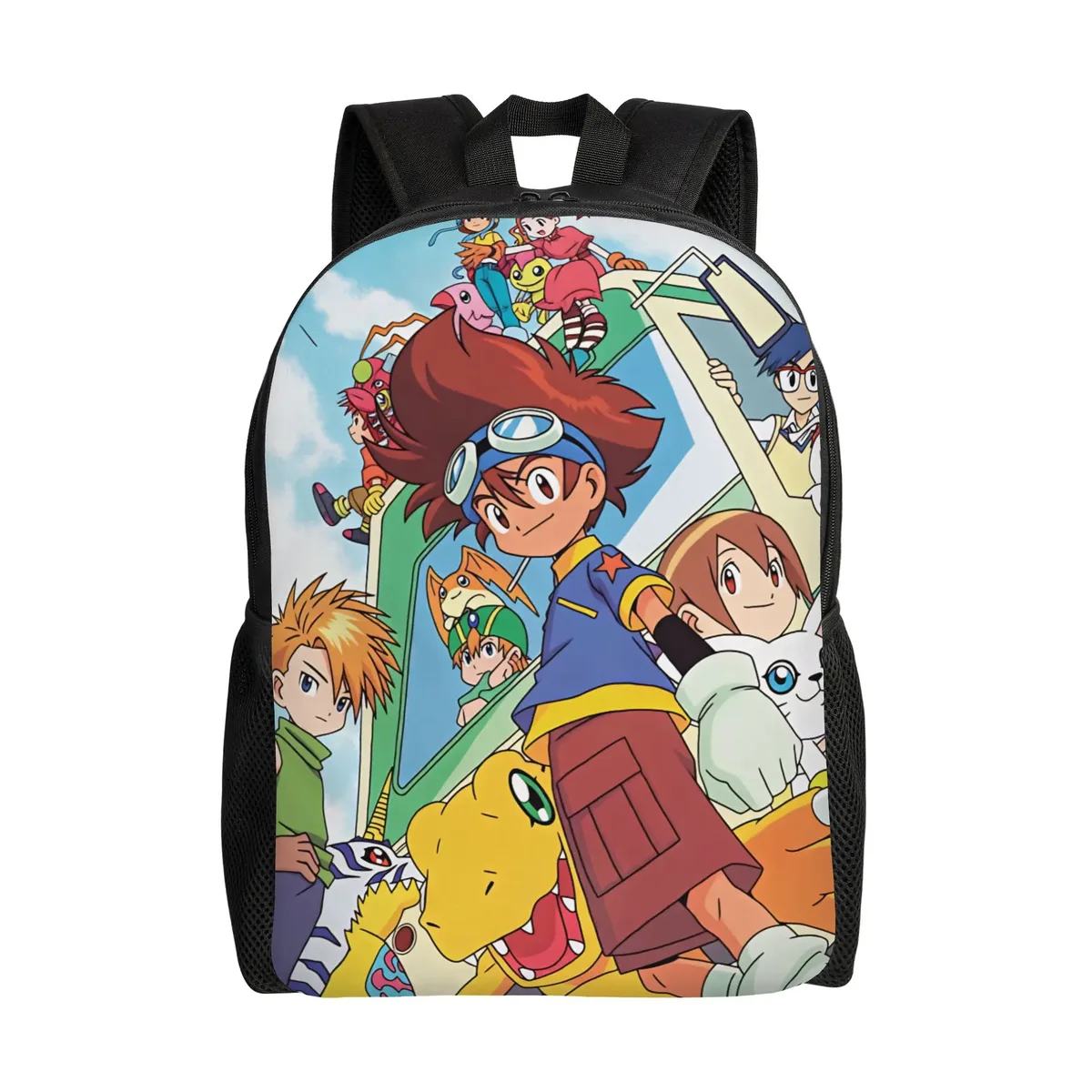 sac à dos digimon, sacs à dos de trekking pour garçons et filles, grands sacs personnalisés pour le lycée, joli sac à dos