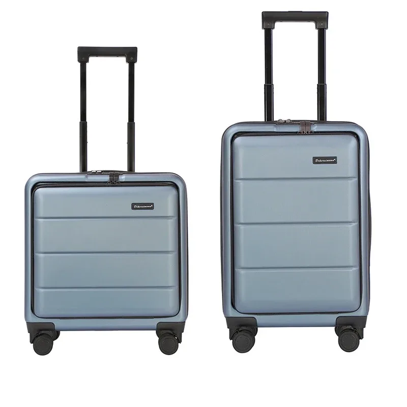klqdzms valise de haute qualité sur roulettes 20"22"24"26 pouces, ouverture frontale, bagage de cabine multifonctionnel, valise trolley.