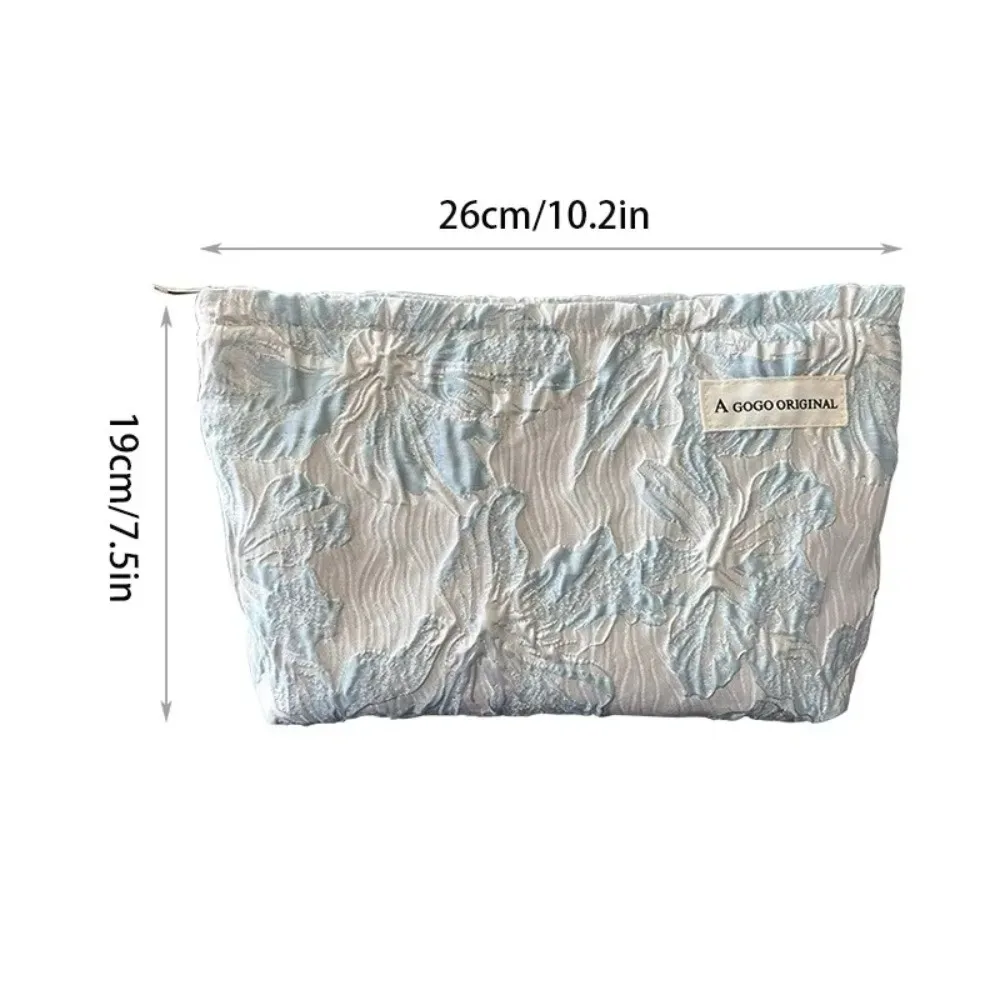 sac de maquillage portable à motif floral, grande capacité, sac cosmétique multifonctionnel, organisateur de cosmétiques, voyage