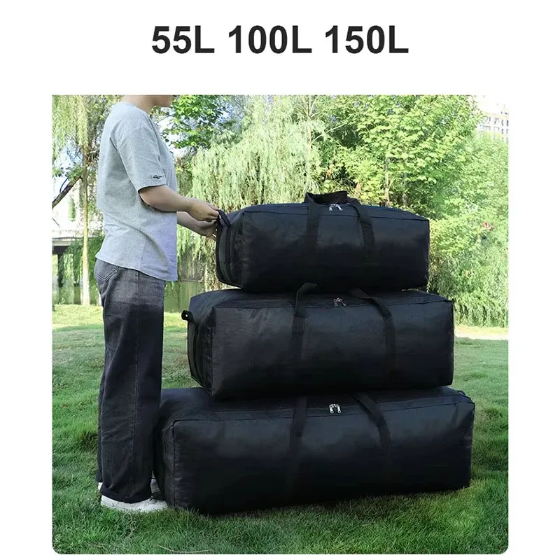 sac de rangement pour camping et escalade 150l 100l 55l, sac de voyage, sac à dos de randonnée extérieur grande capacité, sac polochon, sac à main