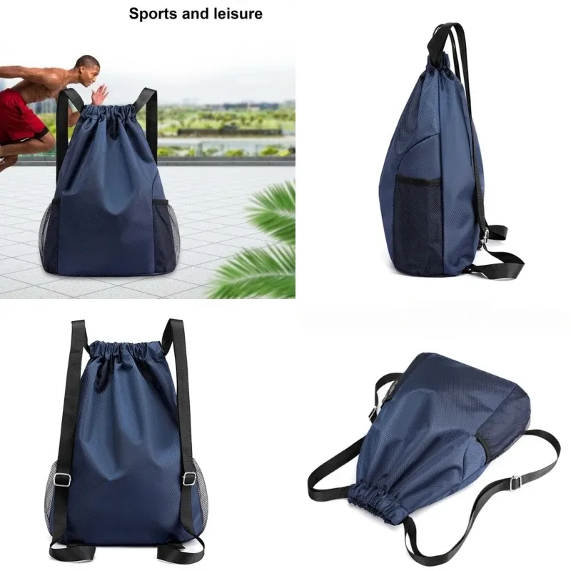 sac à dos de poche à cordon de serrage pour hommes et femmes, nouveau sac à dos étanche en nylon de grande capacité, sac de voyage à cordon de serrage, sac de sport de fitness