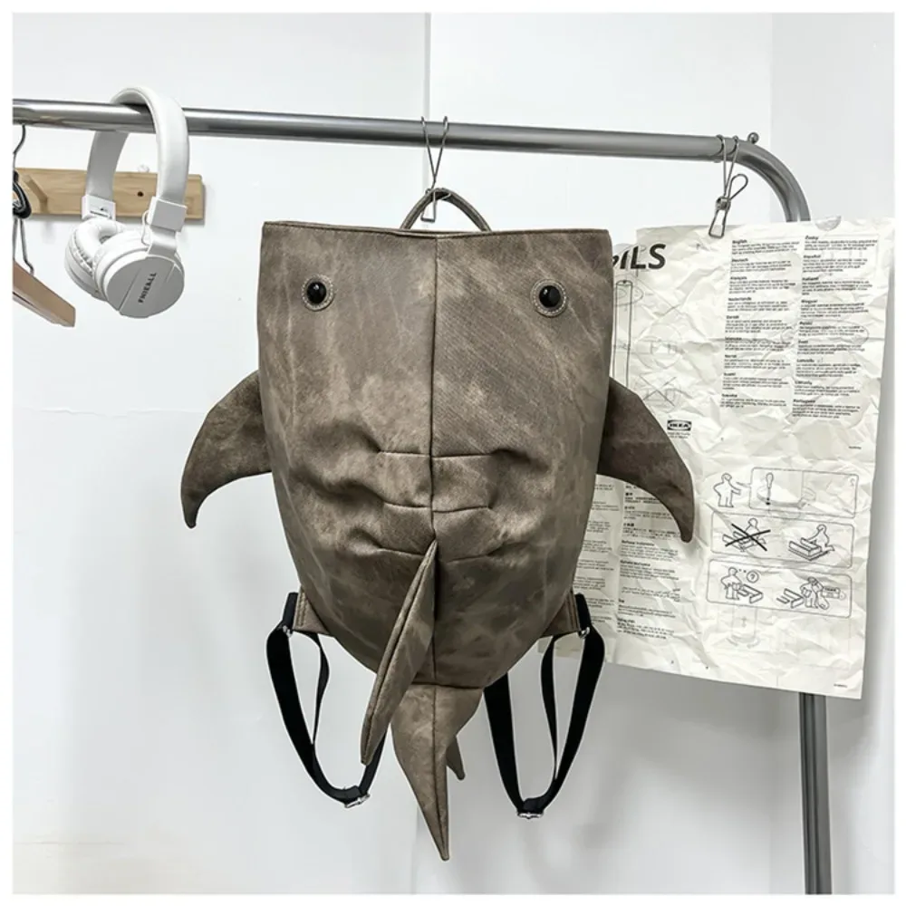 sac à dos en forme de baleine animale de grande capacité, sac à dos oxford grillé, sac à dos étanche à fermeture éclair, sac initié au collège pour étudiants