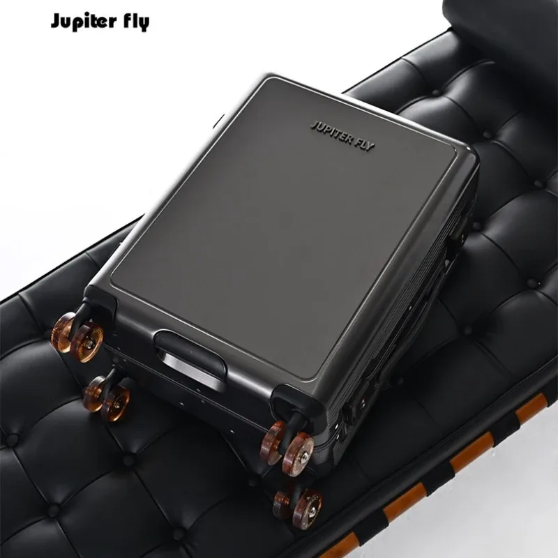 valise de luxe à roulettes avec cadre en aluminium étroit, serrure tsa, coque rigide en pc de haute qualité, poignée large pour le voyage