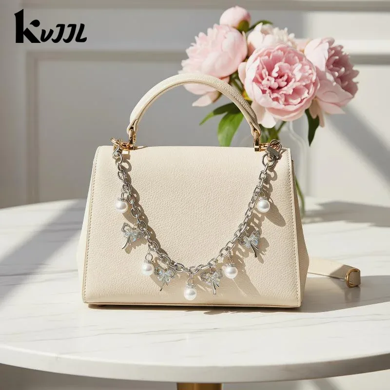 chaîne de sac en perles de fleurs de cerisier, breloque de téléphone en émail, chaîne de sac, sangle d'extension pour sac, accessoires pour sac bandoulière