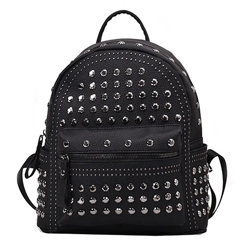 jierotyx 2021 nouveauté preppy loisirs sac à dos femmes sacs à dos décontractés femmes solide fermeture éclair rivet sacs à bandoulière solide offre spéciale