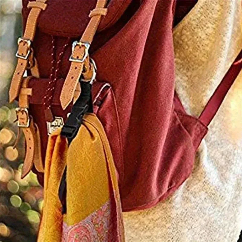 sangle de bagage noire polyvalente, pince antivol durable avec clip pour sac à main, fermeture à boucle, idéale pour les voyages et l'utilisation quotidienne.