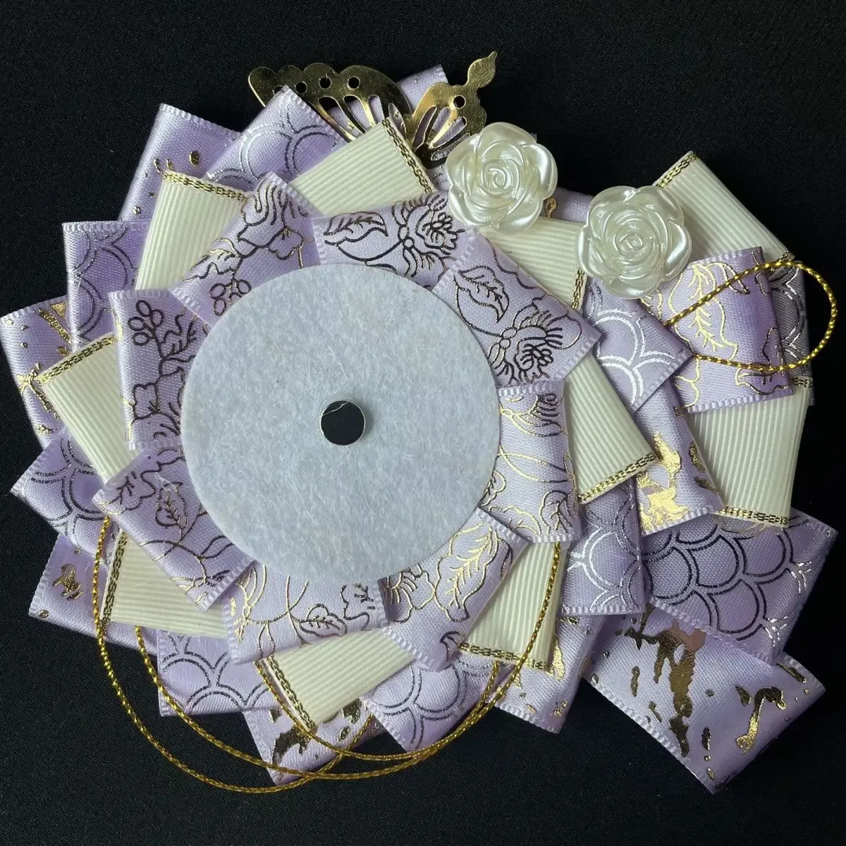 sac de cosplay ita de luxe, badges de remplissage de fleurs, porte-plateau de base pour sac à dos, broche en ruban, rosette décorative pour épingles d'exposition, 2023