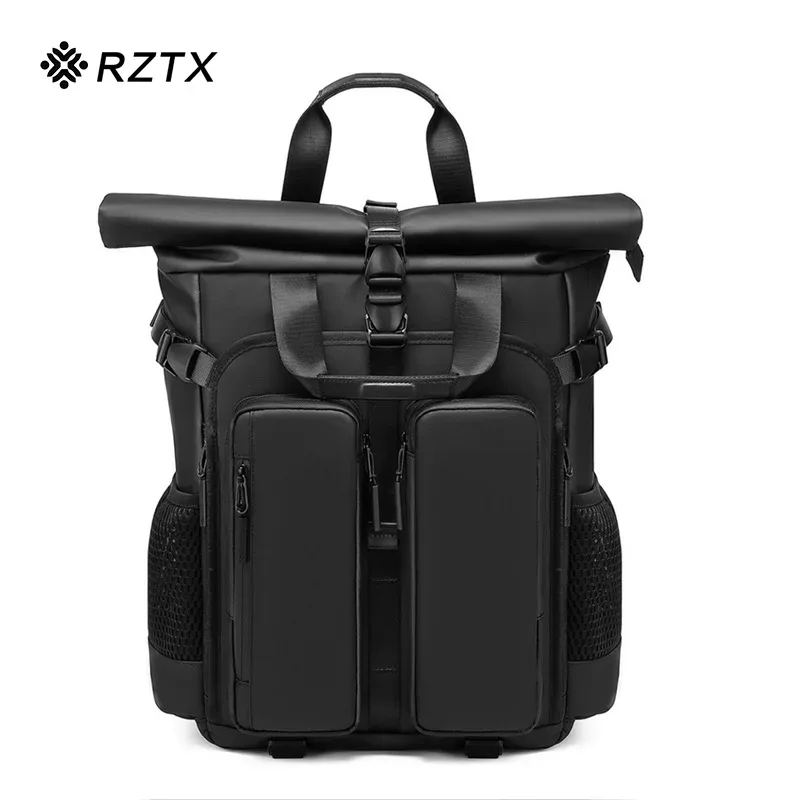 sac dos oxford université polyester noir forme rectangulaire compartiments zip maille sangles ajustables poignée transport usage voyage