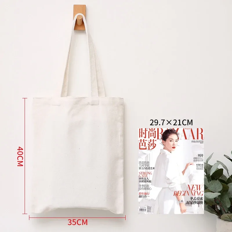 vente en gros de sacs d'épicerie en coton réutilisables personnalisés, 50 pièces/lot, logo imprimé, sac fourre-tout en toile haute capacité