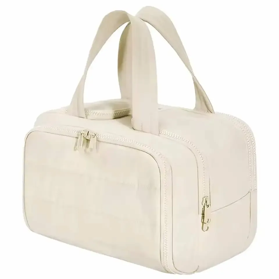grande trousse de toilette femme grande capacité, sac de voyage imperméable pour cosmétiques, maquillage et articles de toilette, organisateur de douche avec compartiments