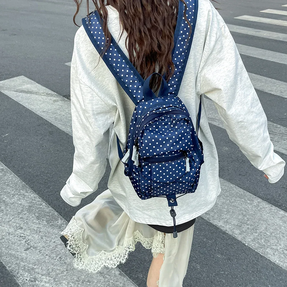 sac à dos wave point, léger et de grande capacité, sac à dos de voyage extérieur tendance et élégant pour filles