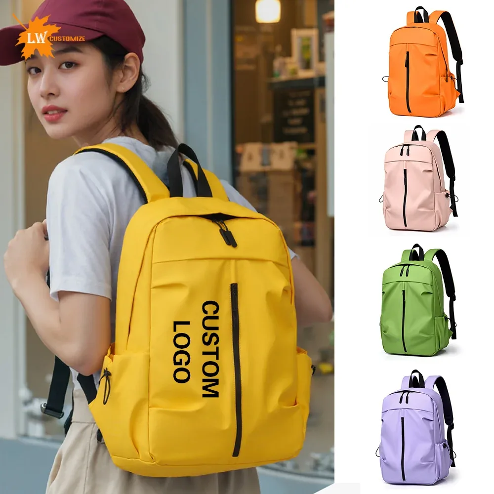 sac à dos d'ordinateur personnalisé avec logo, membrane étanche, pour couple, vente en gros, sacs à dos à la mode avec nom d'image