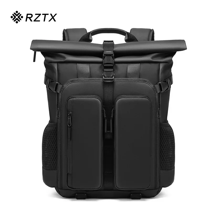 sac dos oxford université polyester noir forme rectangulaire compartiments zip maille sangles ajustables poignée transport usage voyage