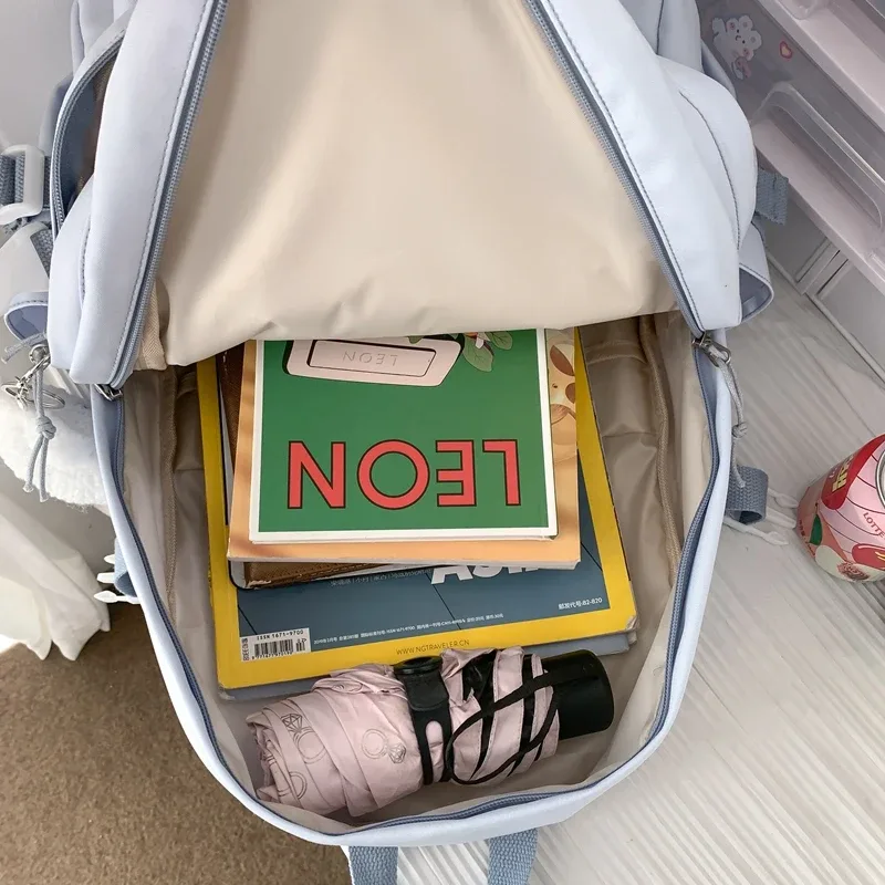 sac à dos de voyage étanche pour filles, violet, en nylon, pour ordinateur portable, livre, tendance, mignon, pour université, nouvelle collection
