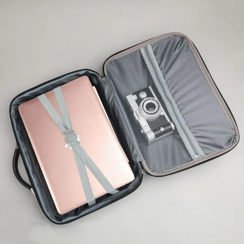 porte-documents pour hommes d'affaires sac à main pour ordinateur portable 14 pouces 16 pouces cadeaux personnalisés matériau en toile léger antivol humidité -..