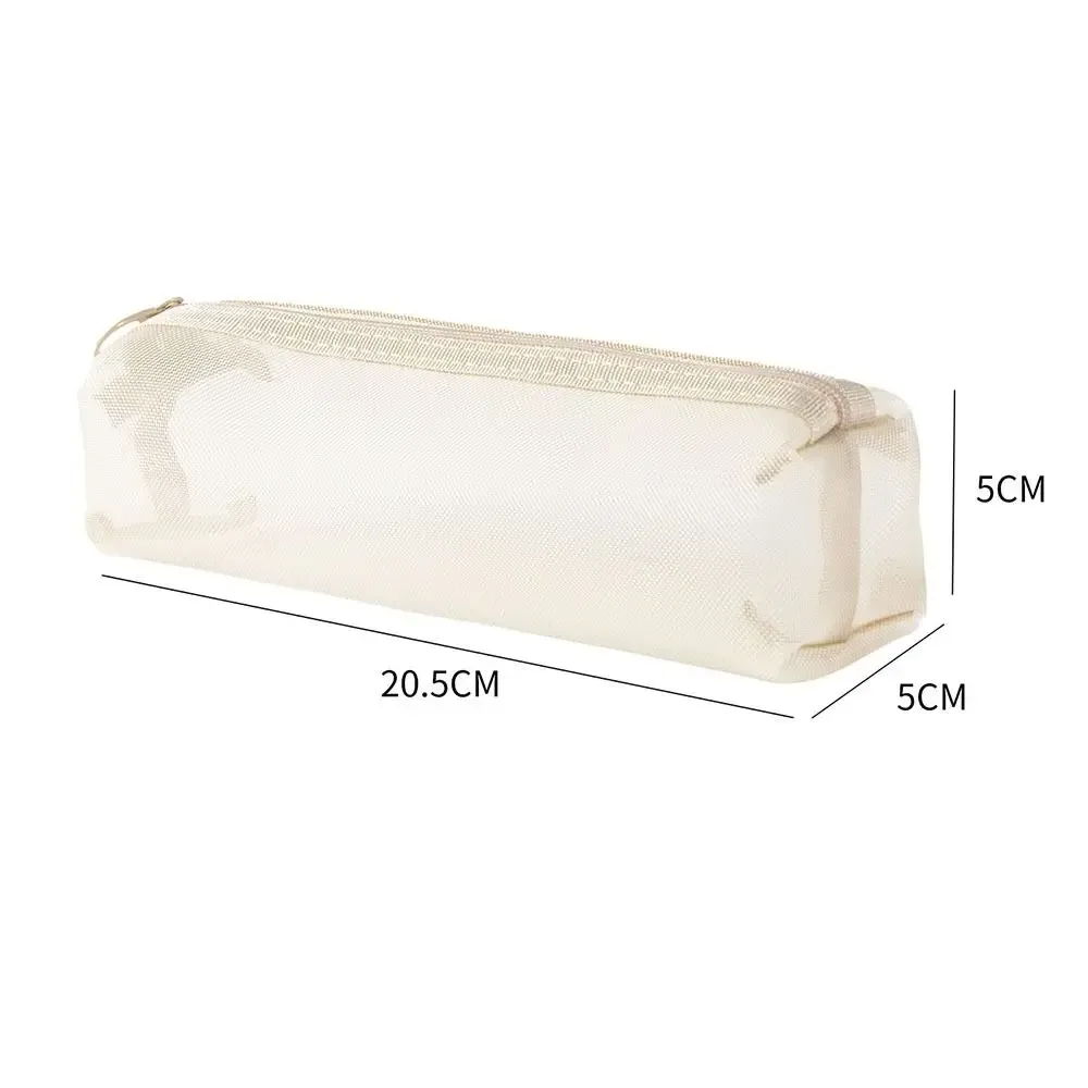 trousse de maquillage en maille transparente de grande capacité, porte-monnaie, sac à pinceaux cosmétiques, nouveau