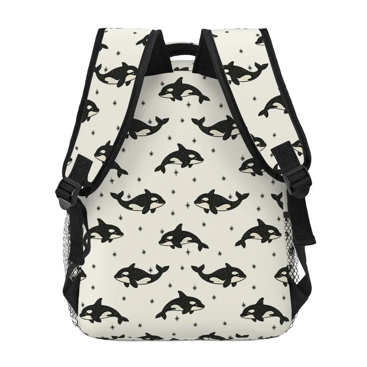 sac à dos pour étudiants à motif orca, sac d'école, sac à dos de randonnée, sac de voyage pour garçons et filles, sac à dos à la mode, sacs à bandoulière