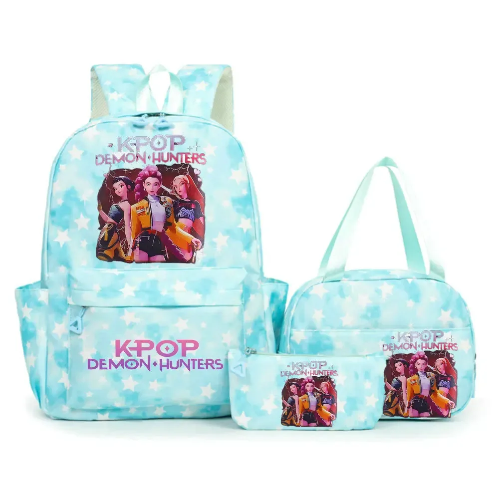 sacs à dos kpop demon hunters pour étudiants, sacs d'école pour adolescents, hommes et femmes, sac fourre-tout, pochette, sacs à dos en nylon pour voyage