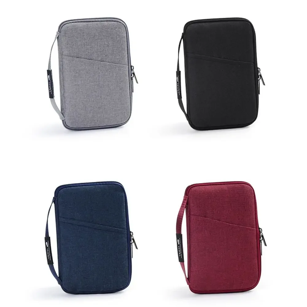 accessoires de voyage portefeuille de voyage en tissu ox porte-billets porte-passeport familial housse de protection pour passeport à fermeture éclair étui pour documents
