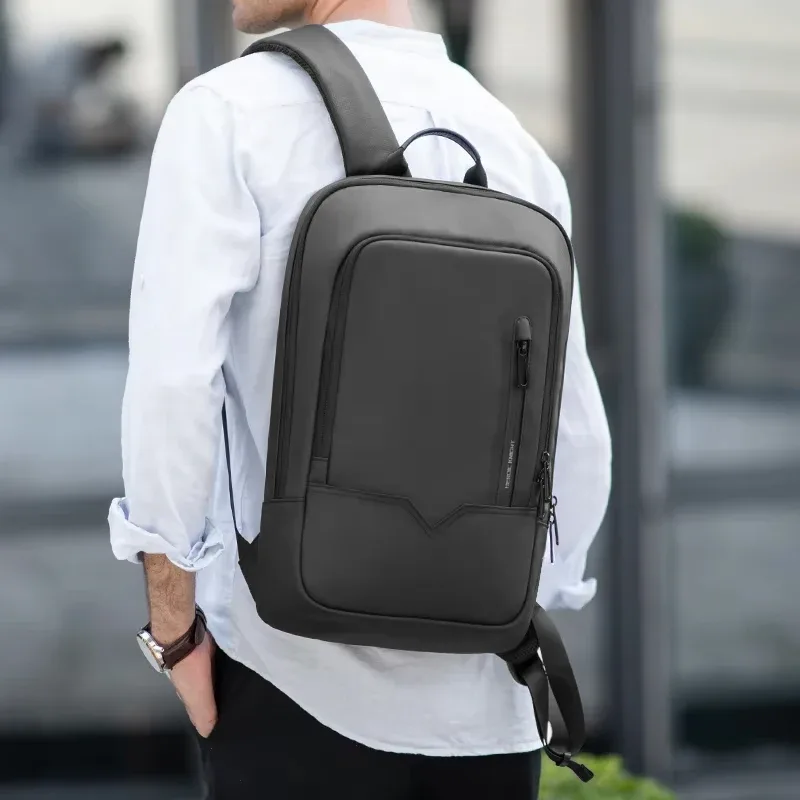 heroic knight – sac à dos d'affaires pour hommes, fin, étanche, pour ordinateur portable de 14 pouces, léger, pour collège, à la mode, pour femmes, noir