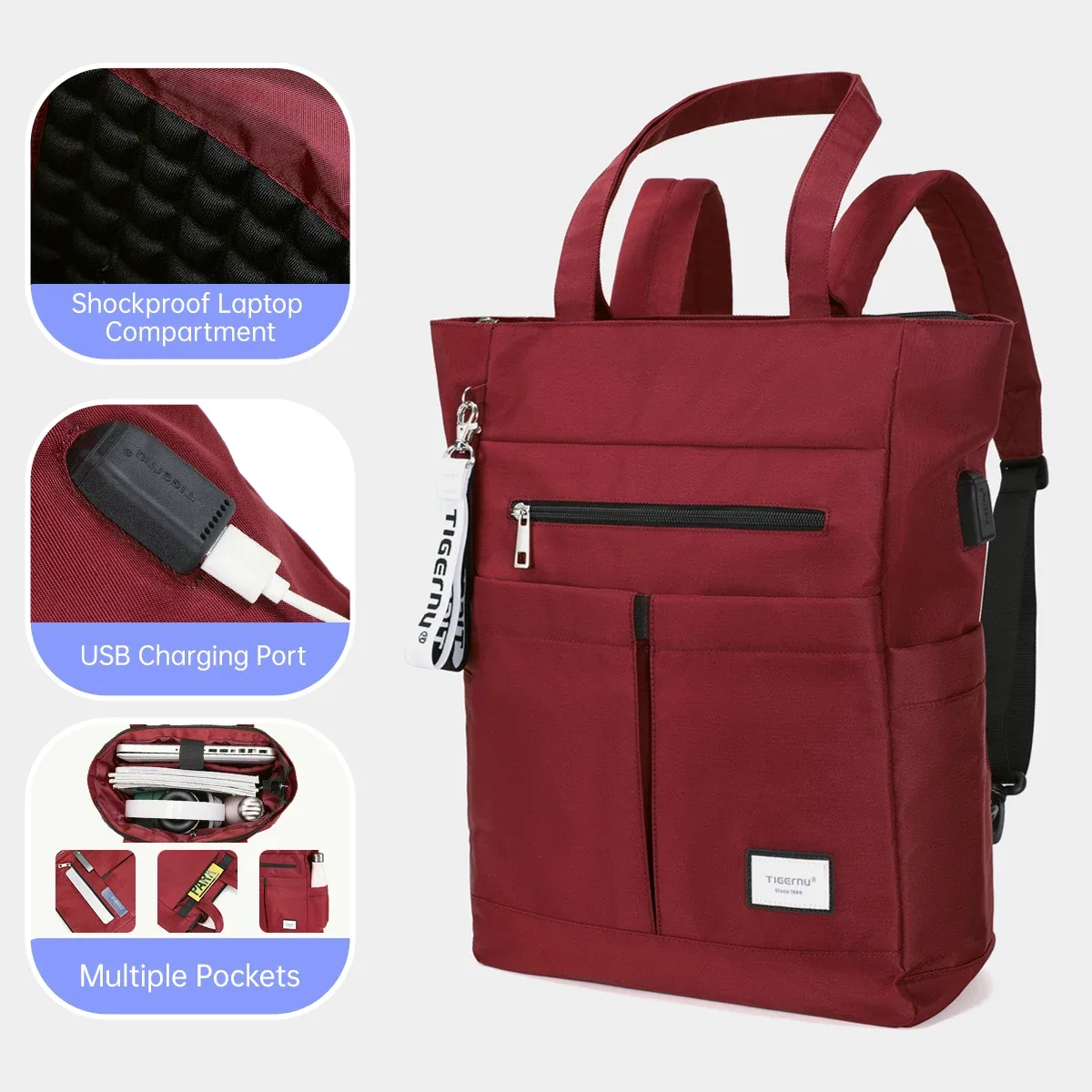 tigernu femmes sacs à dos sac fourre-tout pour filles sac à dos léger sacs pour ordinateur portable pour femmes mode femme voyage sacs à dos sac à dos