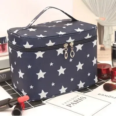 nouvelle trousse de maquillage portable en toile imperméable, mignonne, multifonctionnelle, pour voyage, sac de rangement pour maquillage, trousse de toilette bx118