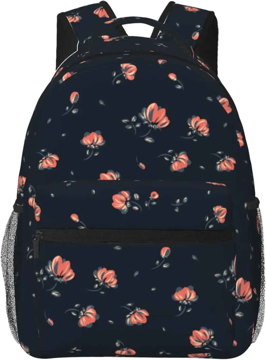 sac à dos léger à motif de fleurs roses rouges pour hommes et femmes, sac à dos universitaire, sac à dos décontracté, sac de voyage pour ordinateur portable