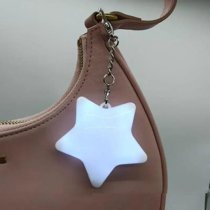 porte-clés veilleuse led en forme de cœur, rechargeable par usb, lumière douce pour la décoration de sac à dos, cadeaux pour filles, utilisation nocturne