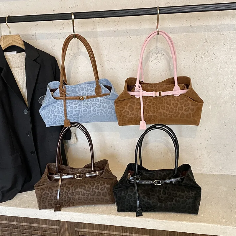 leftside – sacs à bandoulière léopard en cuir pu pour femmes, fourre-tout tendance de marque de luxe de styliste, sacs à main à poignée courte, 2025