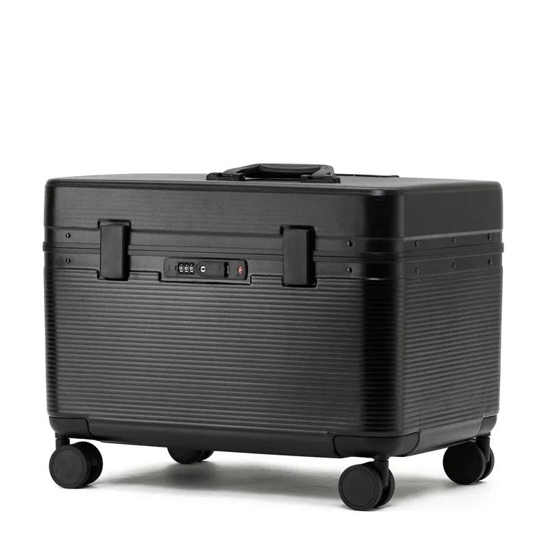 valise à roulettes bunnyfly 18" en alliage d'aluminium, valise de pilote pour appareil photo, sac de transport pour équipement photographique avec roues
