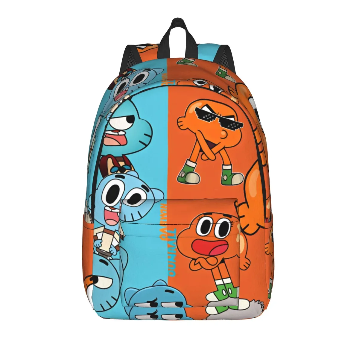 sac à dos the amazing world of gumball darwin swirl, sacs de voyage pour garçons et filles, sacs d'école durables de créateur, sac à dos décontracté