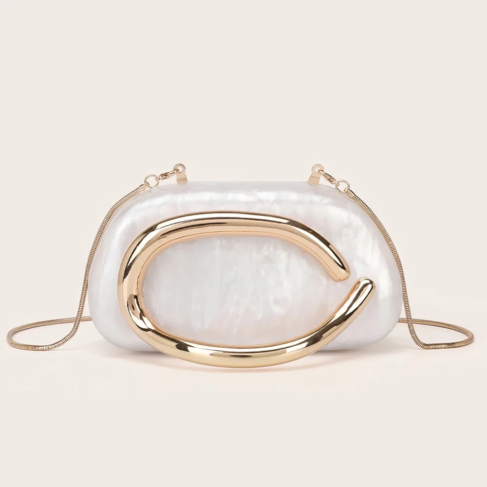 mode femmes sac à main mariée métal or femmes luxe soirée banquet pochette épaule mariage sac à main fête sac à bandoulière