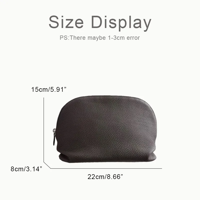 personnaliser les initiales top cowhide grain shell type embrayage sacs de maquillage pour femmes sacs à main de luxe designer 2026 nouveau en peau de vache naturelle petit sac organisateur