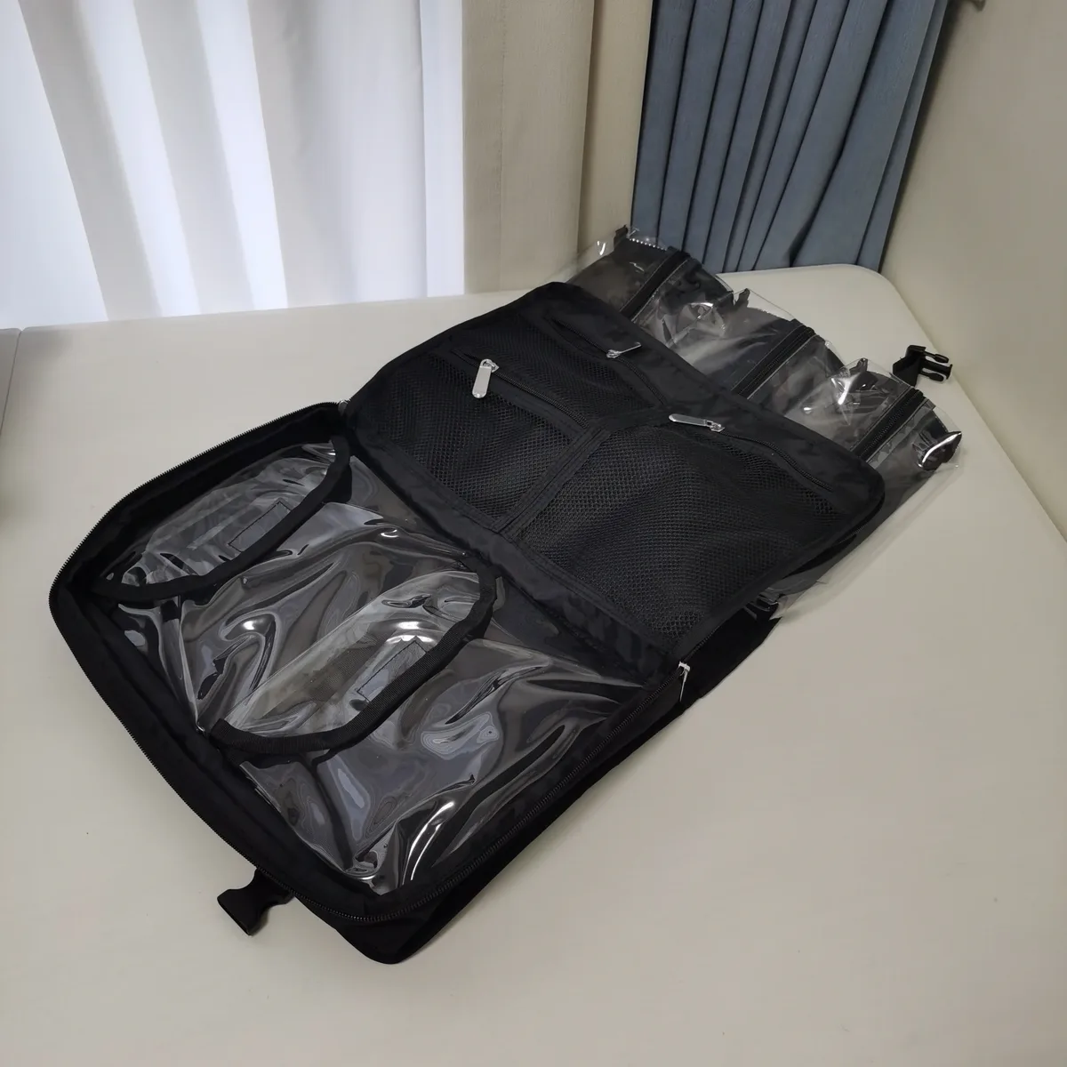 trousse de maquillage pliable, organisateur de cosmétiques, sac de retouche pour maquilleur professionnel