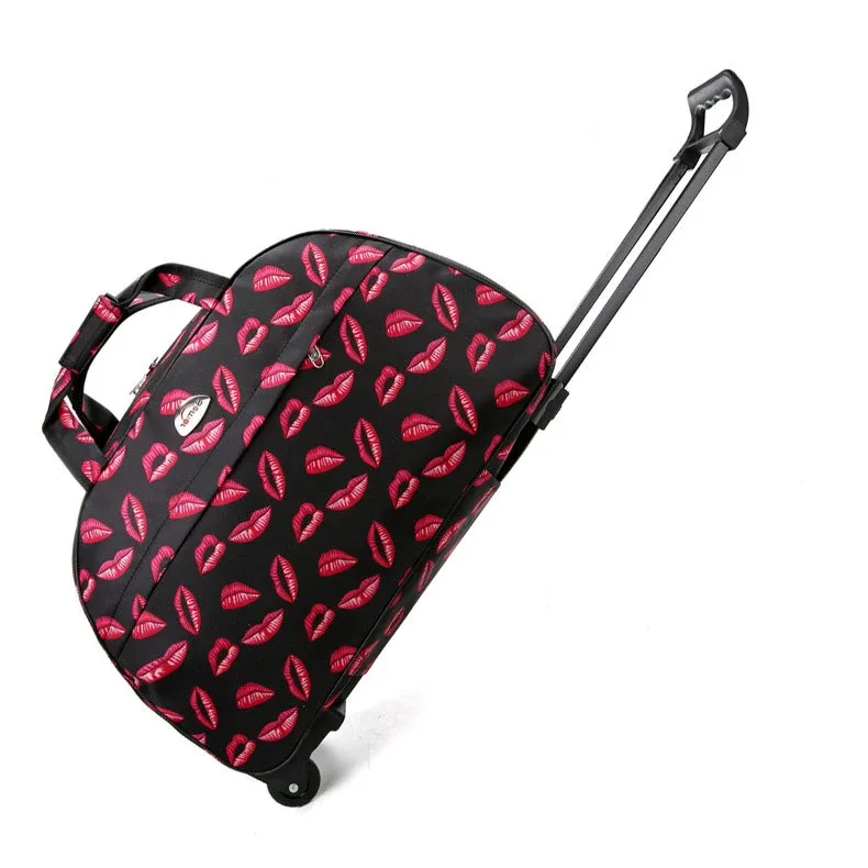 sacs à roulettes de voyage de grande capacité pour femmes et hommes, sac à roulettes oxford, valise à bagages roulante étanche, sac de voyage avec roulettes