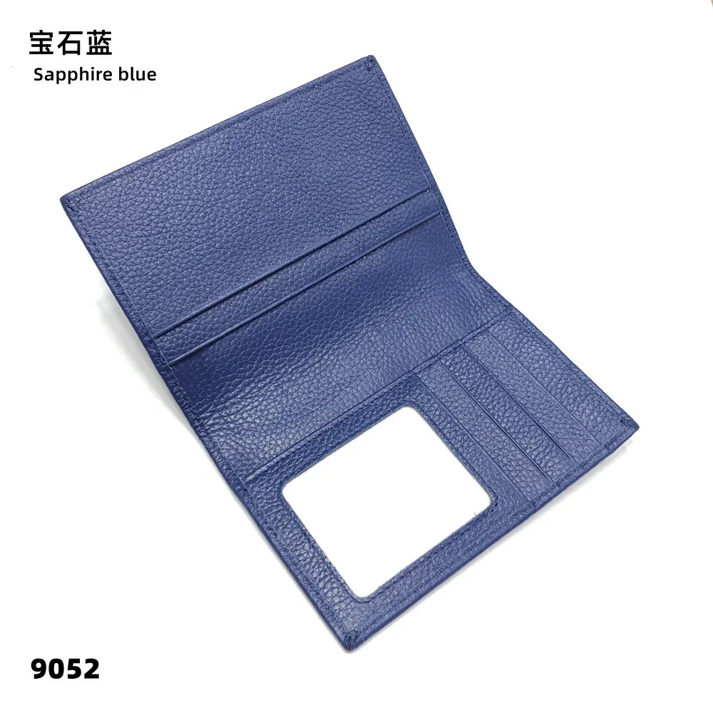 portefeuille porte-passeport personnalisé en cuir, sac à documents de grande capacité pour hommes et femmes, couverture de passeport en cuir pratique