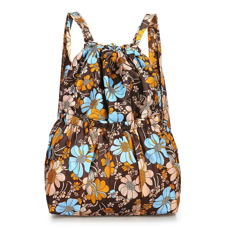 sac à dos en nylon de grande capacité pour femme, poche groupée, sac de sport de plein air, maman