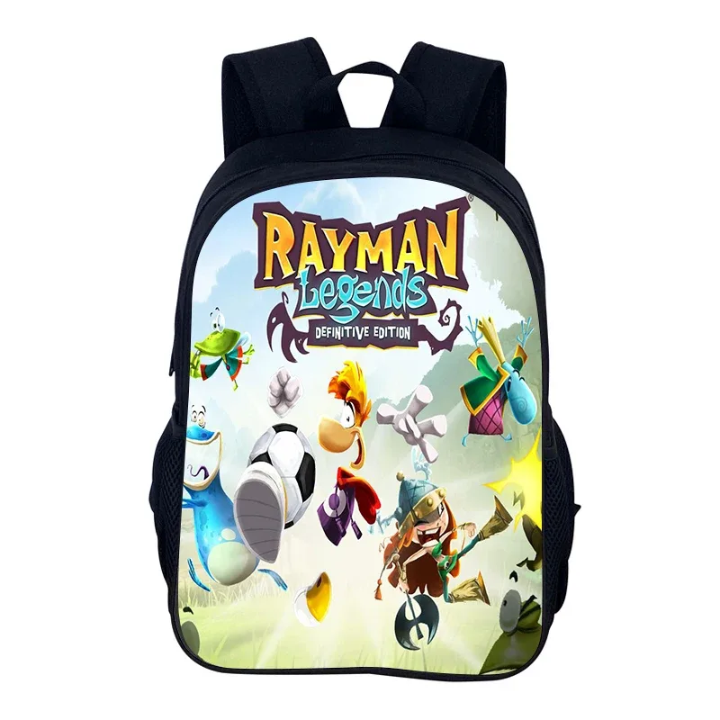 jeux de dessin animé rayman legends 2 pièces ensemble sac à dos cartable garçons filles camping sac à dos trousse à crayons sac à crayons boîte à crayons