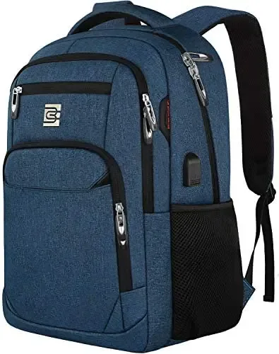 sac à dos antivol pour ordinateur portable 15.6 pouces, pour voyage d'affaires, avec port de chargement usb, convient aux femmes et aux hommes