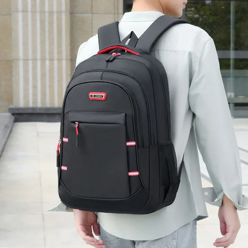 sac à dos de mode pour hommes, sac à dos de grande capacité pour les déplacements professionnels, sacs à double épaule multicouches pour collège, en vente