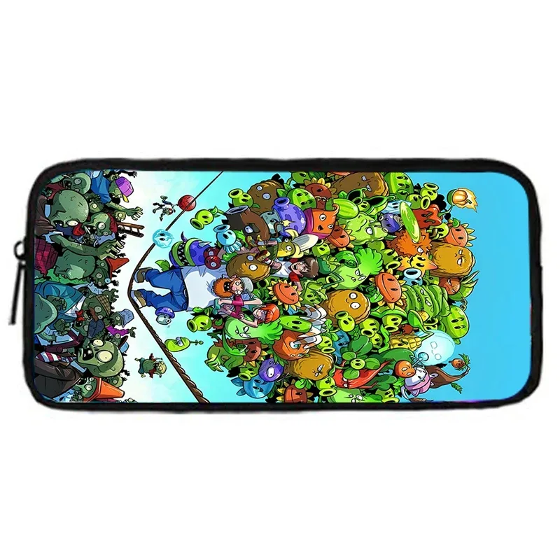jeu chaud pour enfants pour p-plantes vs z-zombiess, sac à dos d'école avec sacs à déjeuner, sacs à crayons, sacs d'école pour garçons et filles, meilleur cadeau